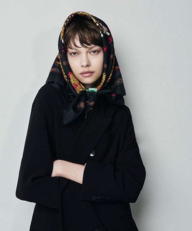 GRACE CONTINENTAL オーバーサイズテーラーコート ブラック