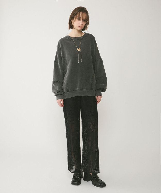 グレースコンチネンタル　今期ピグメントスエットトップ ピグメントスエットトップ / GRACE CONTINENTAL | GRACE