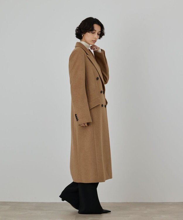 GRACE CONTINENTAL キャメルビーバーコート キャメル