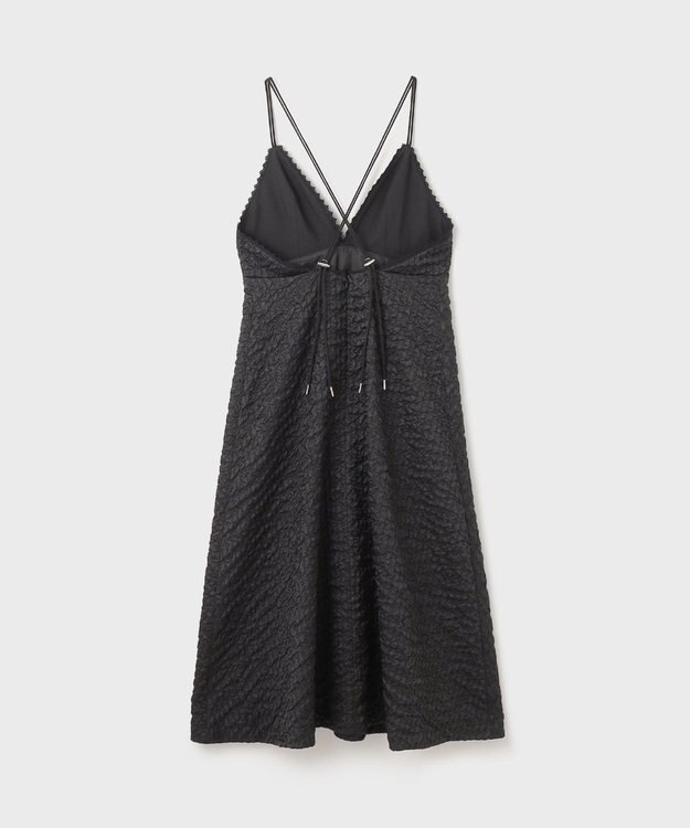 GRACE CONTINENTAL エンボスキャミワンピース ブラック