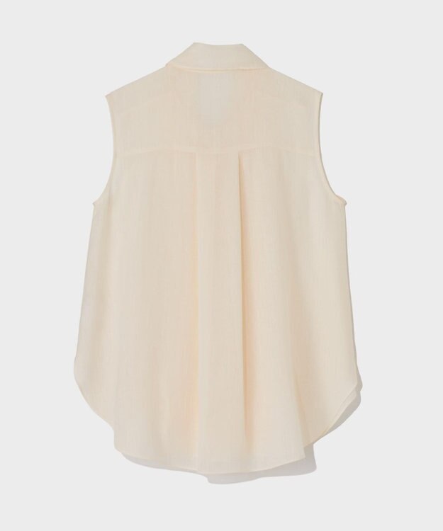 GRACE CONTINENTAL リネンライクボウタイノースリーブ キナリ