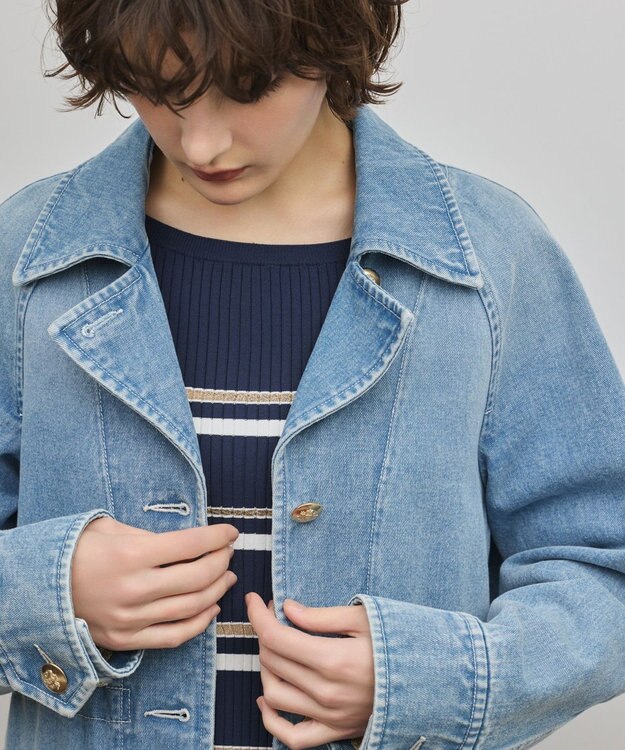 GRACE CONTINENTAL カバーオールジャケット サックス