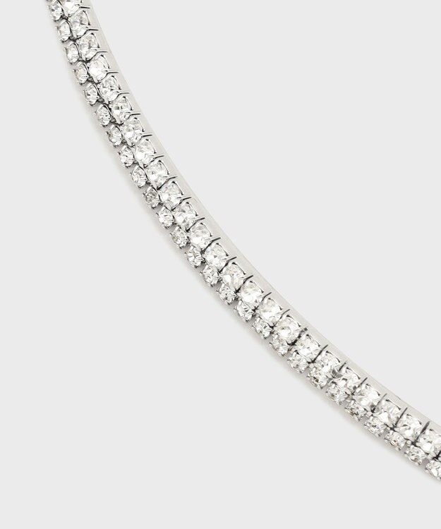 GRACE CONTINENTAL ビジューチェーンチョーカー シルバー