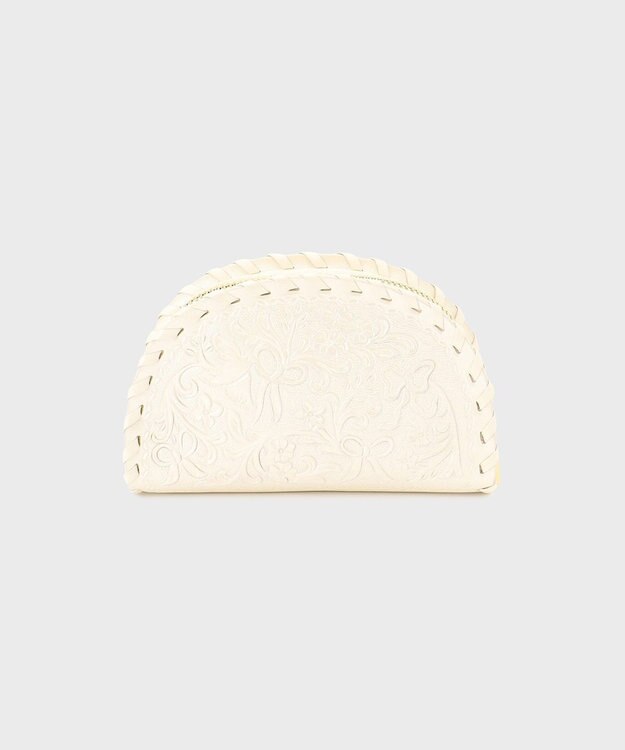 GRACE CONTINENTAL V_circle pouch パールホワイト