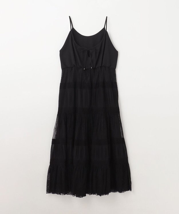 GRACE CONTINENTAL レースコンビキャミソールワンピース ブラック