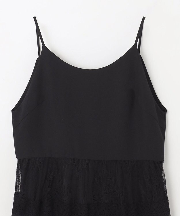 GRACE CONTINENTAL レースコンビキャミソールワンピース ブラック