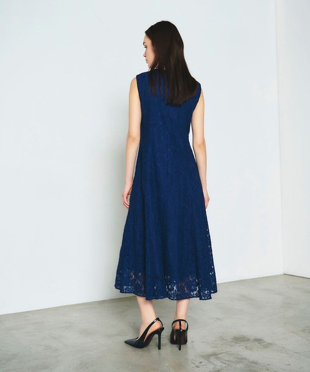 GRACE CONTINENTAL レースドレス ネイビー