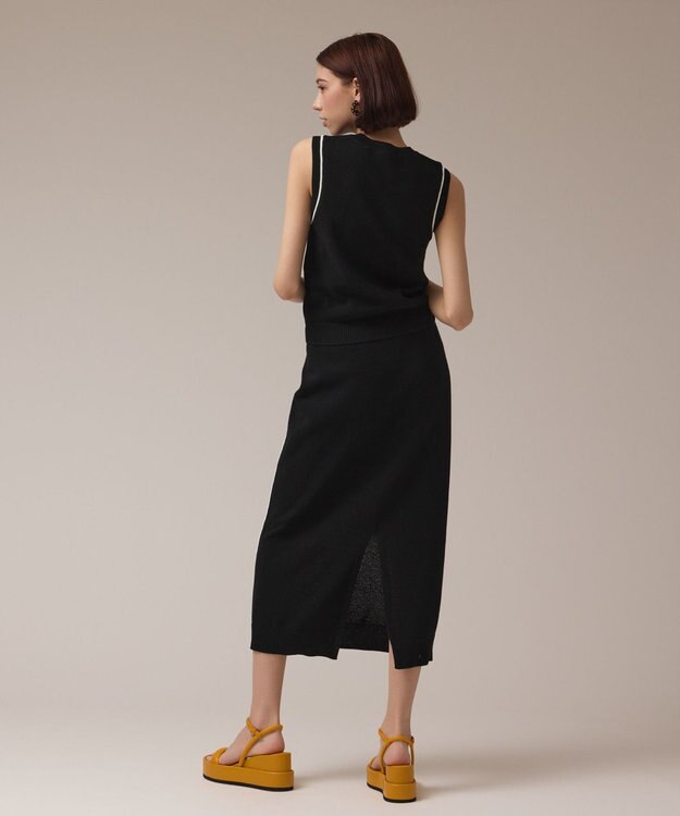 GRACE CONTINENTAL カノコニットトップ ブラック