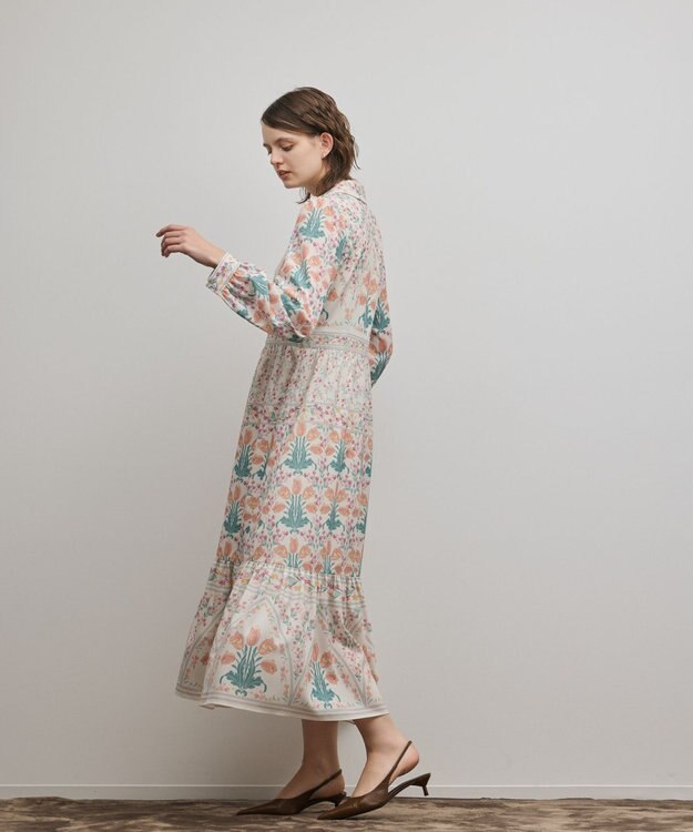 GRACE CONTINENTAL フラワーパターンプリントワンピース キナリ