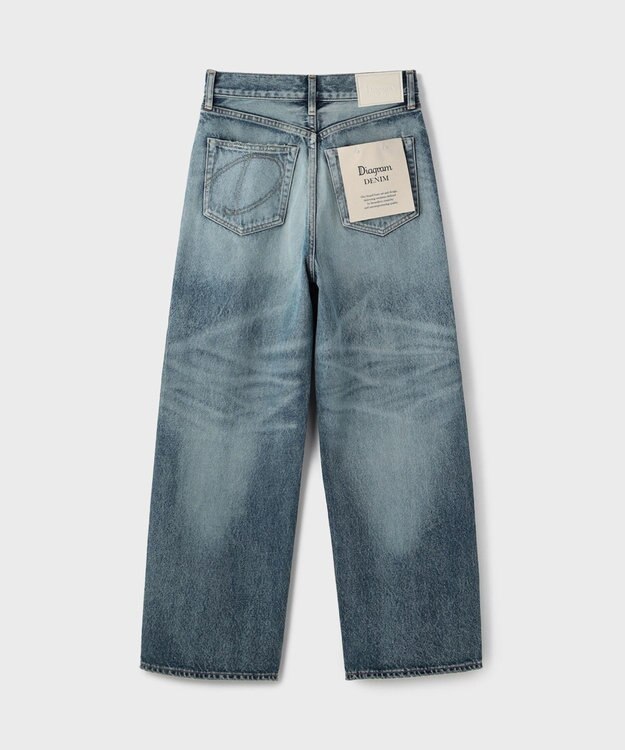 GRACE CONTINENTAL ワイドストレートデニムパンツ インディゴ