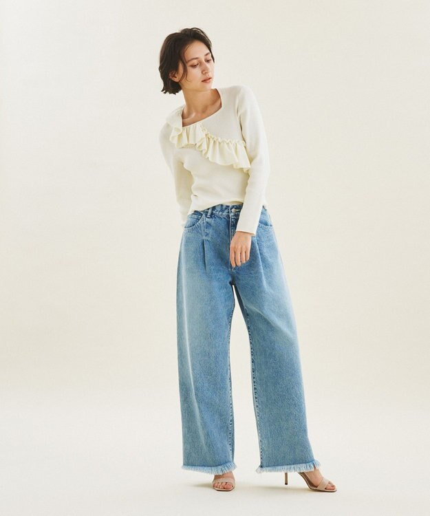 フリル刺繍タックドレス / GRACE CONTINENTAL | GRACE