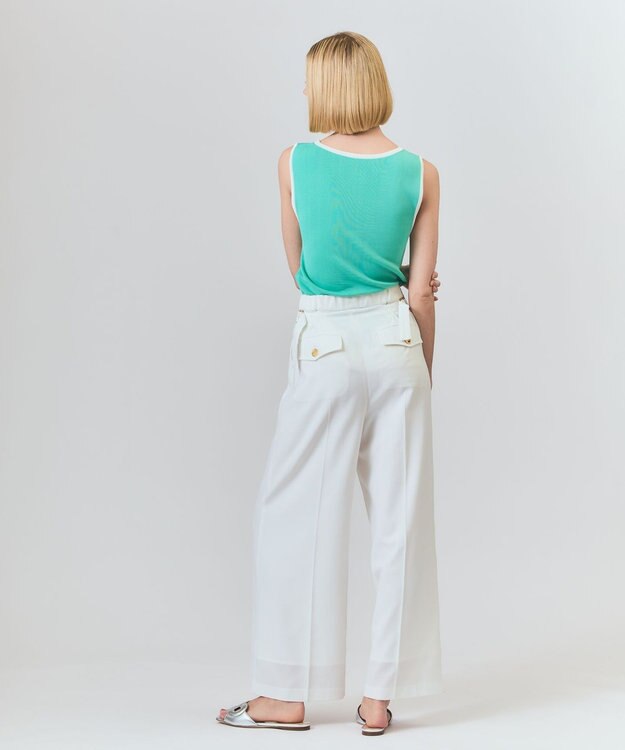 GRACE CONTINENTAL マリンワイドパンツ ホワイト