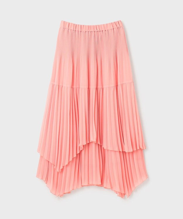 GRACE CONTINENTAL イレギュラープリーツスカート ピンク
