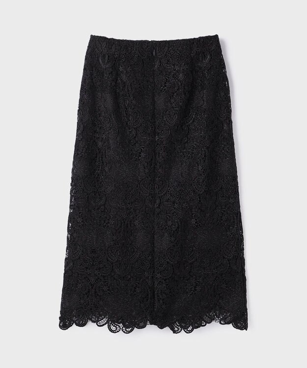 GRACE CONTINENTAL レ－スタイトスカート ブラック