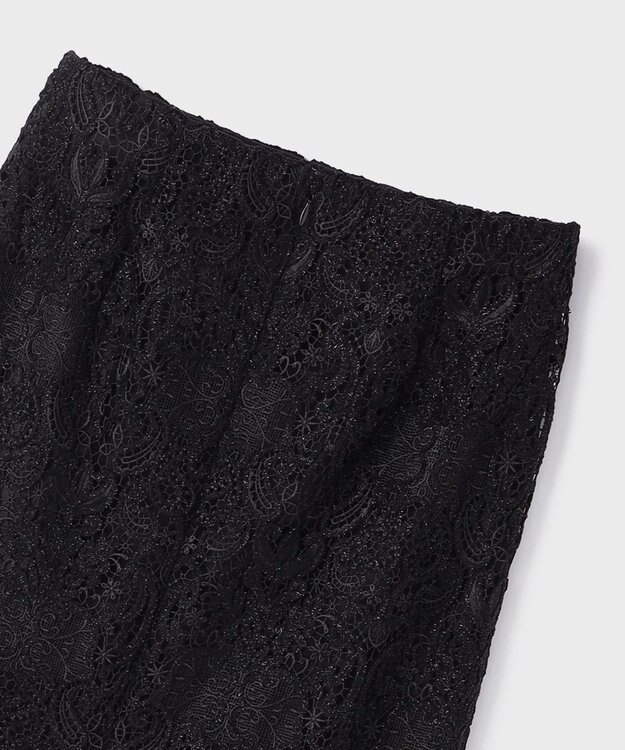 GRACE CONTINENTAL レ－スタイトスカート ブラック