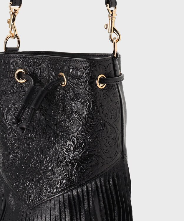 GRACE CONTINENTAL FringeBag ブラック