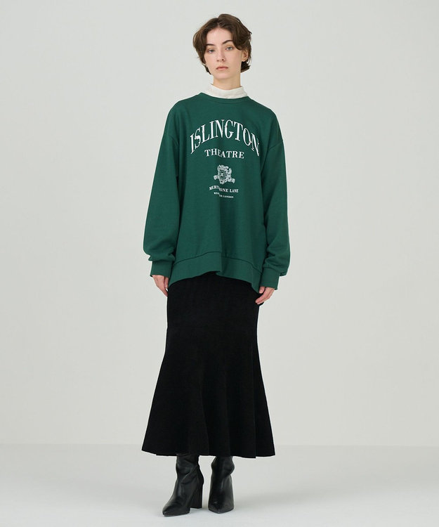 GRACE CONTINENTAL モールニットスカート ブラック