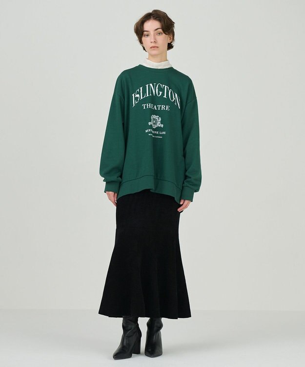 GRACE CONTINENTAL モールニットスカート ブラック