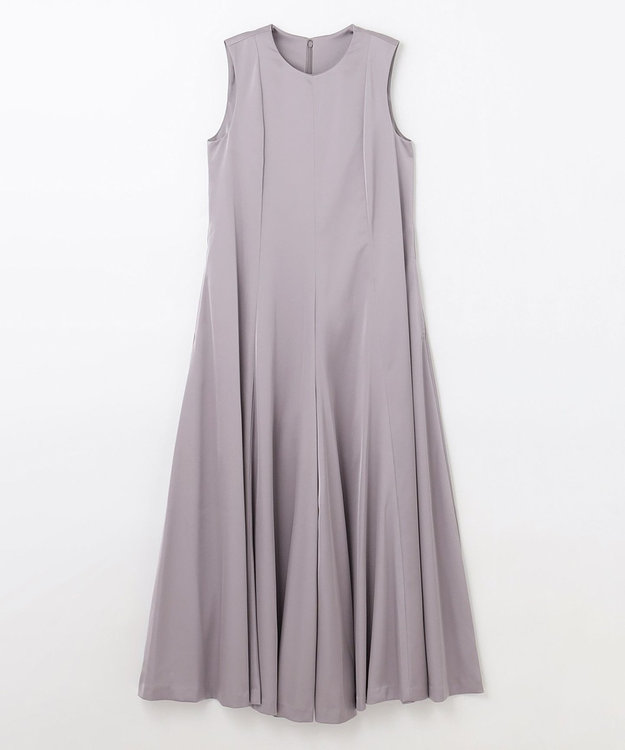 GRACE CONTINENTAL サテンフレアドレスパンツ グレー