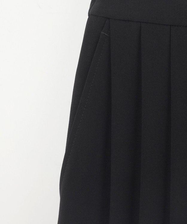 GRACE CONTINENTAL トリアセプリーツパンツ ブラック