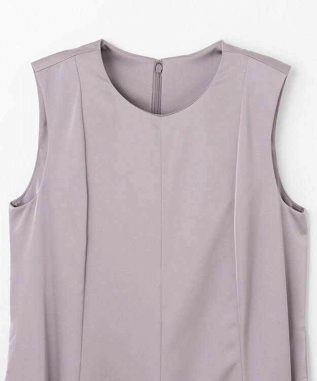 23AW✨ ダイアグラム サテンフレアドレスパンツ マキシ グレー 現行品 近年 サテンフレアドレスパンツ / GRACE CONTINENTAL | GRACE