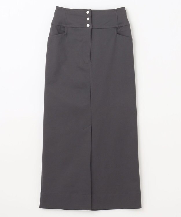 GRACE CONTINENTAL ストレッチタイトスカート チャコール