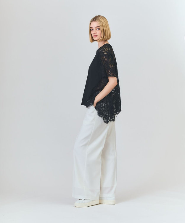 GRACE CONTINENTAL マリンワイドパンツ ホワイト