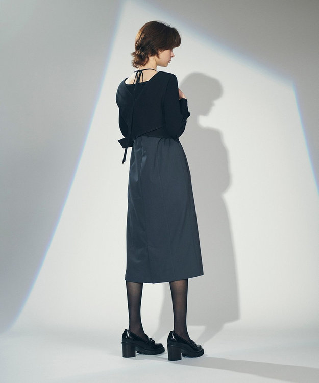 新品 ダイアグラム ❤︎ グレースコンチネンタル ベルト柄 ワンピース ① ベルト付刺繍ロングワンピース / GRACE CONTINENTAL | GRACE