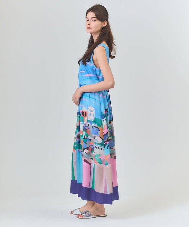 GRACE CONTINENTAL リゾートプリントマキシ マルチ