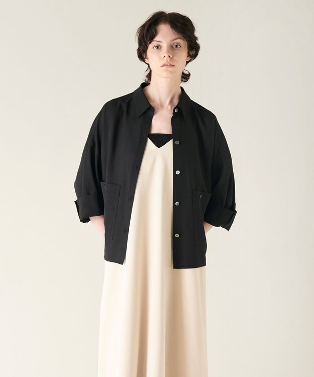 GRACE CONTINENTAL コクーンシルエットシャツ ブラック