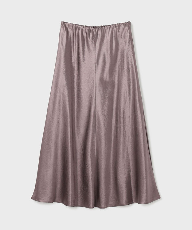 GRACE CONTINENTAL サテンバイアススカート ブラウン