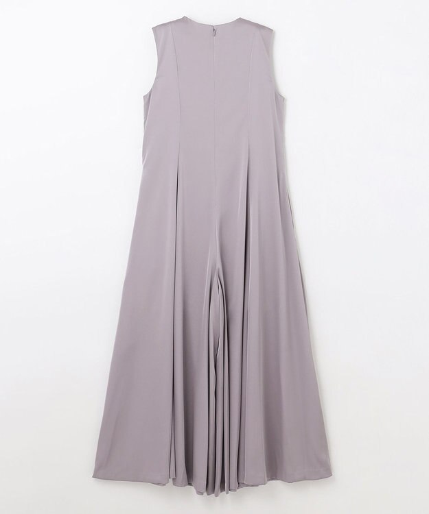 GRACE CONTINENTAL サテンフレアドレスパンツ グレー