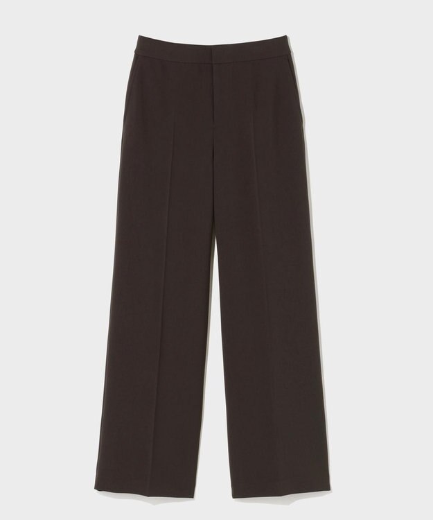 GRACE CONTINENTAL ダブルクロスストレートパンツ ブラウン