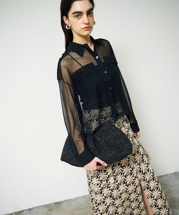 GRACE CONTINENTAL MAISON N.H Paris ショルダーバッグ ブラック