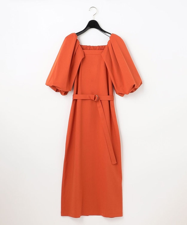 【美品♡2022モデル】グレースコンチネンタル　パフスリーブジャージワンピース 美品♡2022モデル】グレースコンチネンタル パフスリーブ