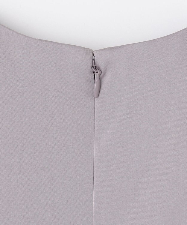 GRACE CONTINENTAL サテンフレアドレスパンツ グレー