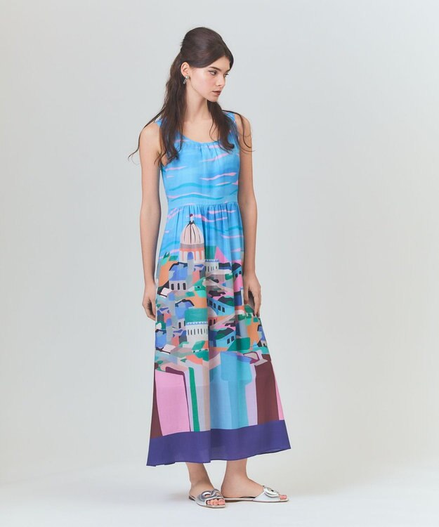 GRACE CONTINENTAL リゾートプリントマキシ マルチ