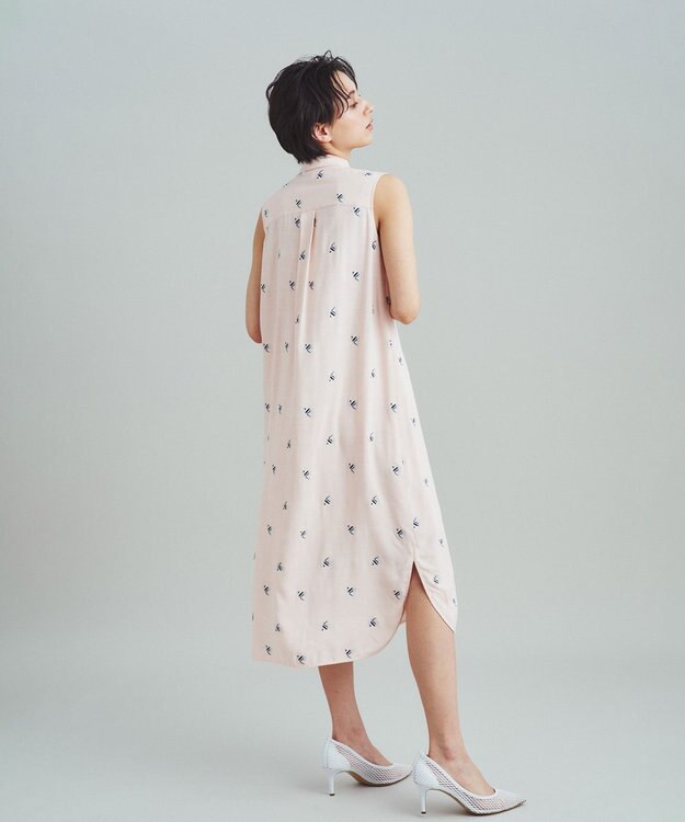 GRACE CONTINENTAL エンゼルフィッシュジャガードワンピース ピンク