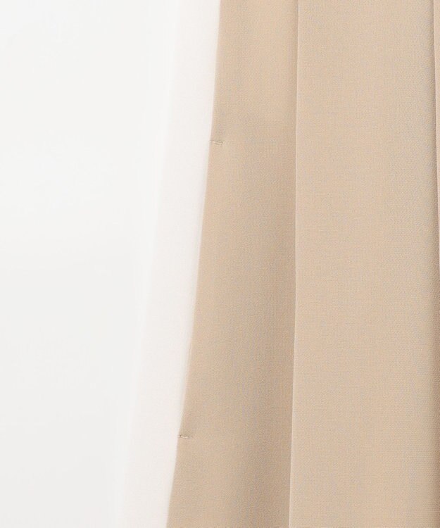 GRACE CONTINENTAL ラインバイカラードレス ベージュ