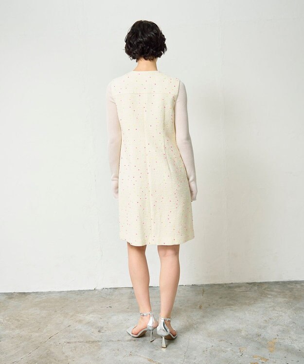 GRACE CONTINENTAL ネオンドットジャガードワンピース キナリ