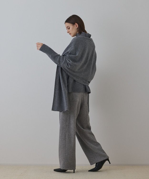 GRACE CONTINENTAL ウールストール グレー