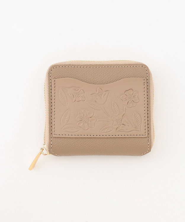 GRACE CONTINENTAL Emboss Wallet グレージュ