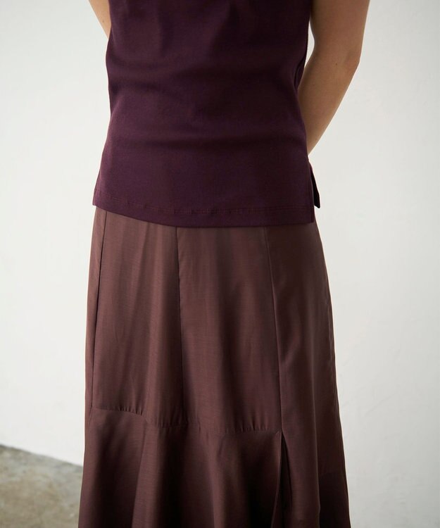 GRACE CONTINENTAL イレギュラーヘムスカート ブラウン