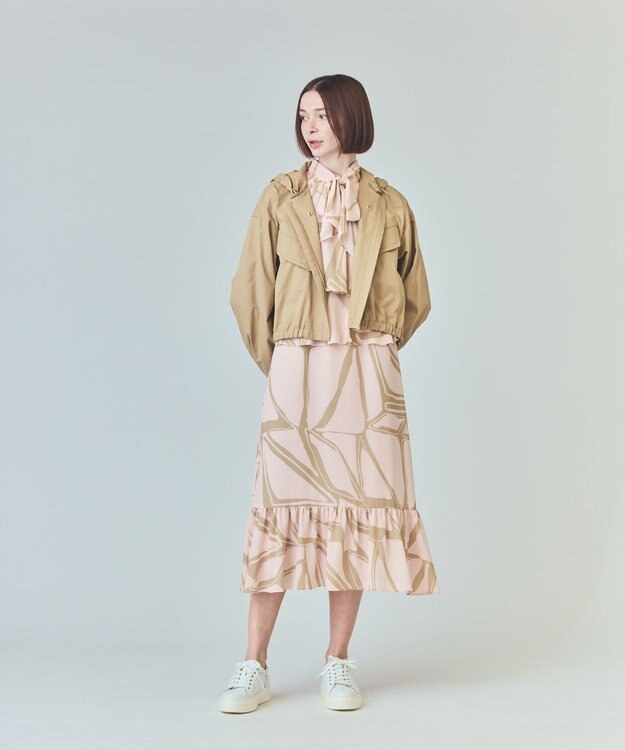 GRACE CONTINENTAL ミリタリー3WAYコート ベージュ