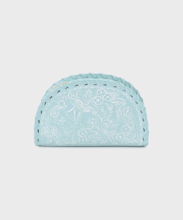 GRACE CONTINENTAL V_circle pouch ブルー