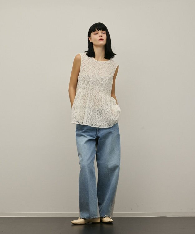 GRACE CONTINENTAL レイヤードレーストップ キナリ