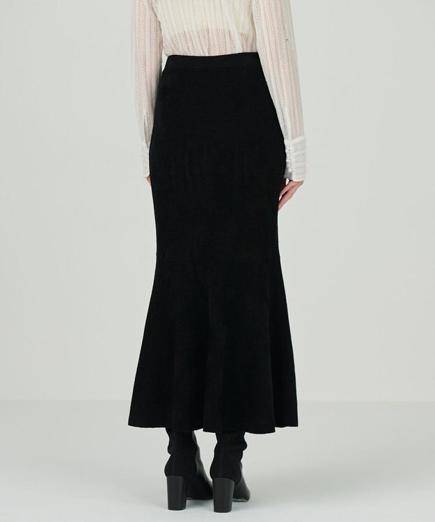 GRACE CONTINENTAL モールニットスカート ブラック