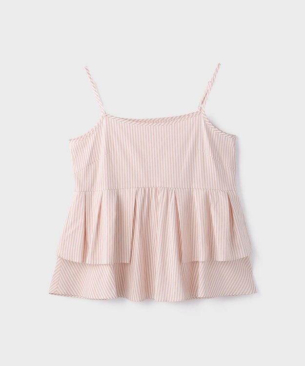 GRACE CONTINENTAL タックフリルヘムカットトップ ピンク