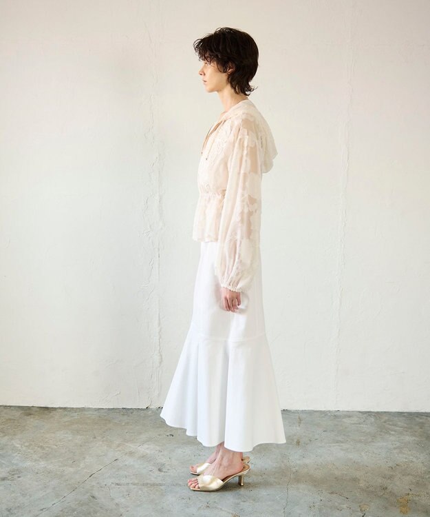 GRACE CONTINENTAL ジャガード刺繍ブルゾン キナリ