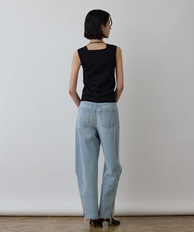 GRACE CONTINENTAL ブライトニットノースリーブ ブラック